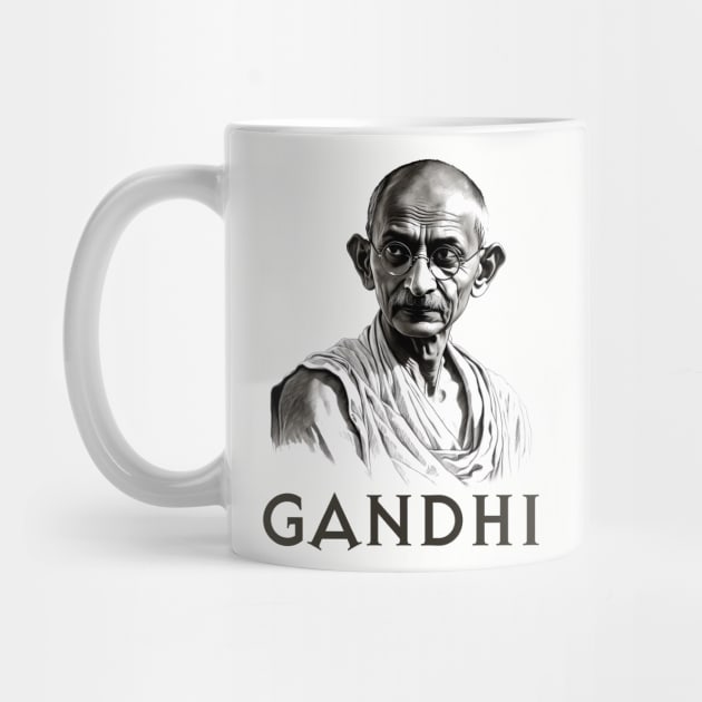 Mahatma Gandhi by UrbanLifeApparel